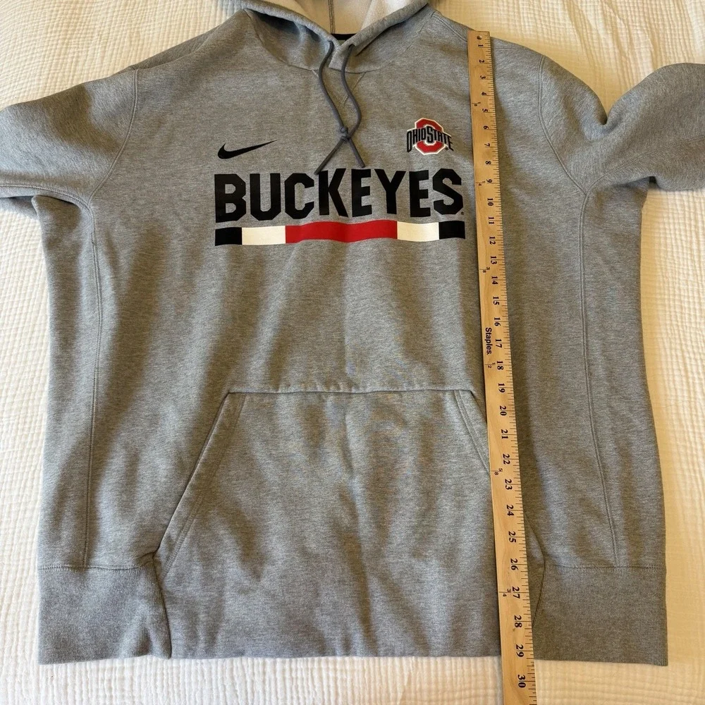 Nike Ohio State Buckeyes Men's Gray Heavyweight Hoodie XXL College Football NWOT